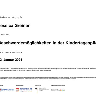 Beschwerdemöglichkeiten KTP