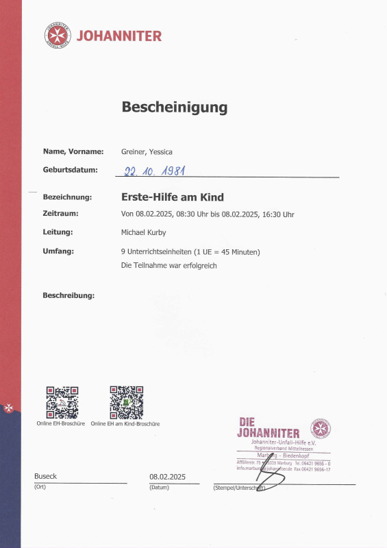 1. Hilfe-Kurs