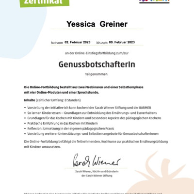 Genussbotschafterin